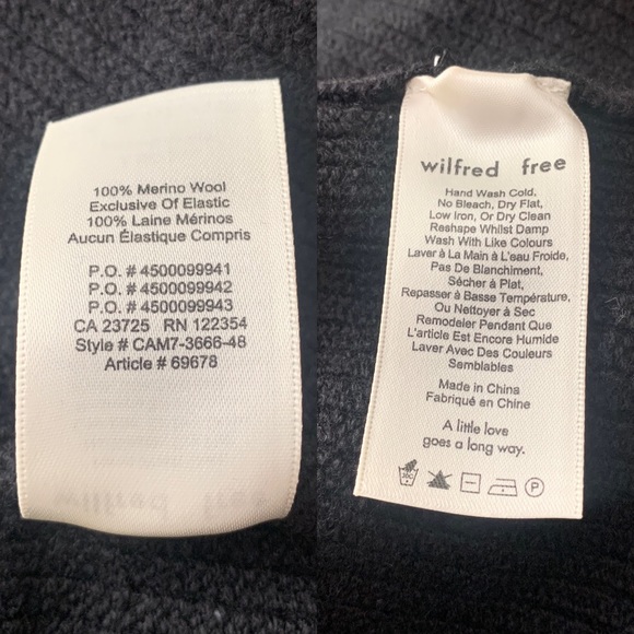 Aritzia Wilfred Free Lolan Cropped Sweater Sz. XXS - Picture 5 of 5